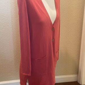 J.Jill Women's Coral Cardigan Sweater